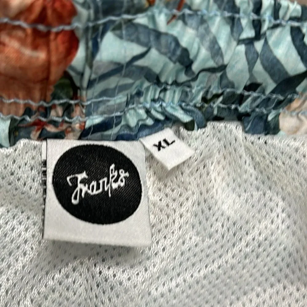 Franks Australia 5.5” Maui Sky Floral Print Swim Trunks Size XL‎